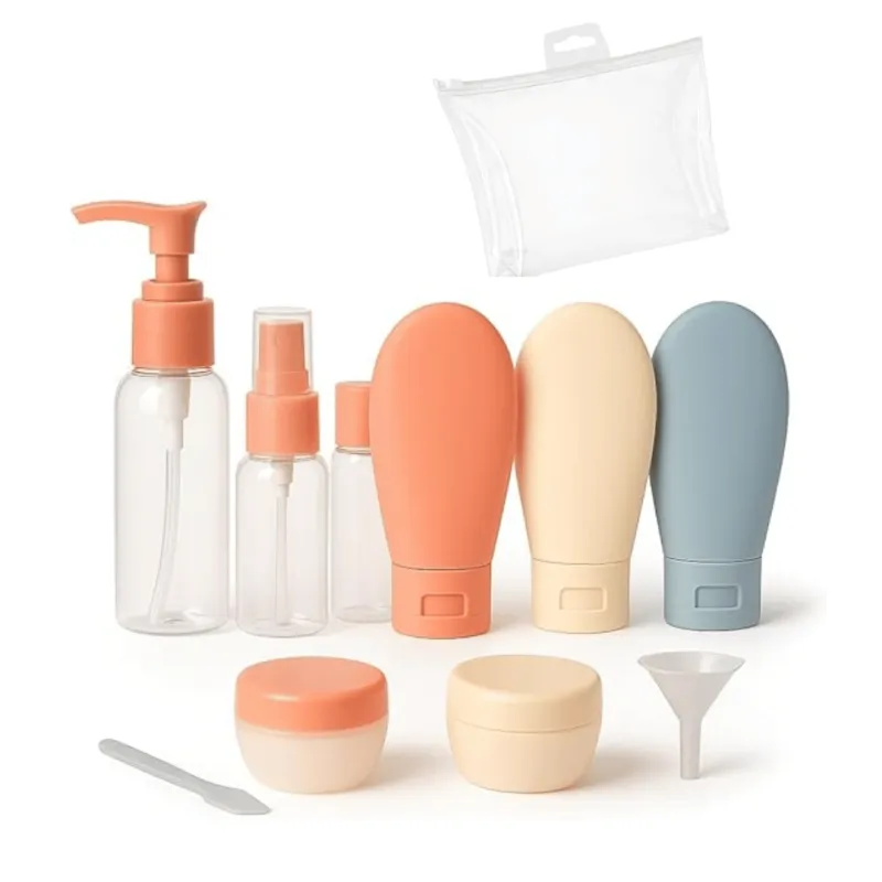 Kit 11 Frascos Recarregáveis para Viagem