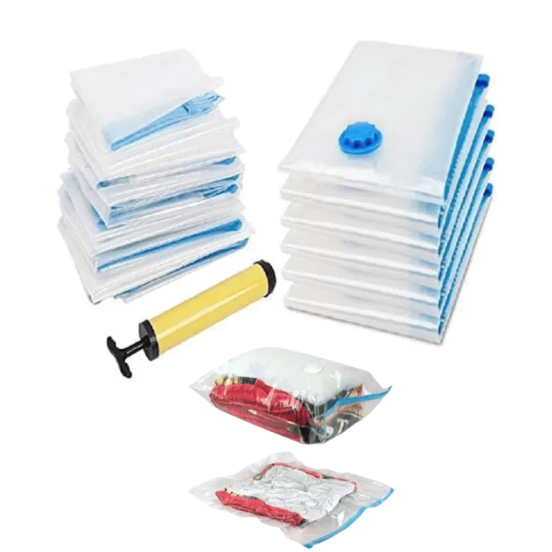 Kit Saco a Vácuo para Viagem + Bomba